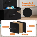 Sweetcrispy Dresser, Dresser for Bedroom Drawer Organizer Storage Drawers, Fabric Storage Tower with 8 Drawers, Chest of Drawers with Steel Frame