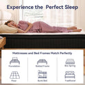 Queen Mattress 12 inch, Hybrid Mattress in a Box, Individually Pocket Springs, Medium Firm Feel for Pressure Relief, Breathable Comfort, CertiPUR-US