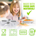 HOVER COVER Magnetic Splatter Cover, 12-Inch Clear BPA-Free Food Lid, Vented Plate Guard with Steam Vents, Anti-Splash Microwave Lid, Dishwasher