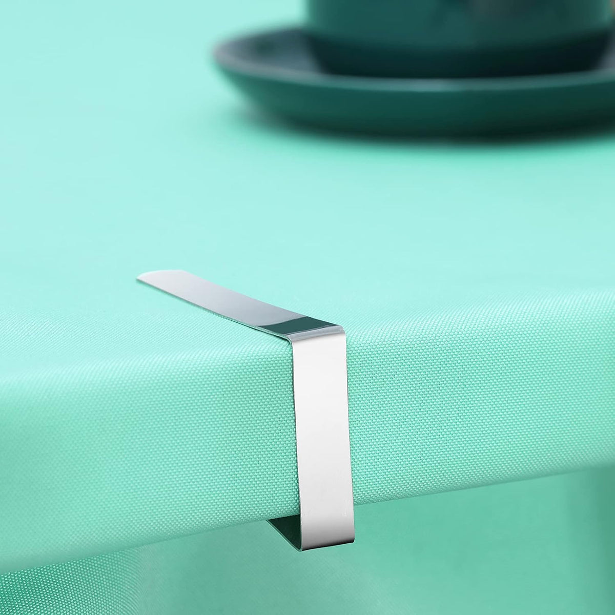 12 Pack Tablecloth Clips - Heavy Duty Picnic Table Clips, Stainless Steel Table Cloth Cover Clamps, Table Cloth Holders Ideal for Restaurant Picnics