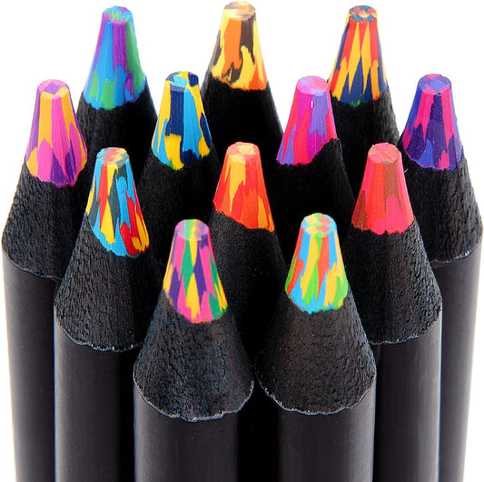 Stocking Stuffers, Stocking Stuffers for Teen Girls,12 Rainbow Colored Pencils, Teen Girl Gifts Trendy Stuff, Art Supplies for Kids 9-12, Gifts for