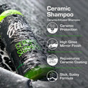 Ceramic Car Shampoo - Slick Car Wash Soap for Ceramic Coatings - pH-Balanced Car Wash Shampoo - Adds Hydrophobic Protection | Enhances Coatings