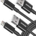 Anker 6 ft Premium Double-Braided Nylon Lightning Cable, Apple MFi Certified for iPhone Chargers, iPhone X/8/8 Plus/7/7 Plus/6/6 Plus/5s, iPad, iPad
