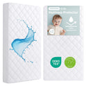 Yoofoss Waterproof Crib Mattress Protector 2 Pack, Quilted Crib Mattress Pad Cover Ultra Soft and Breathable, Machine Washable Toddler Mattress