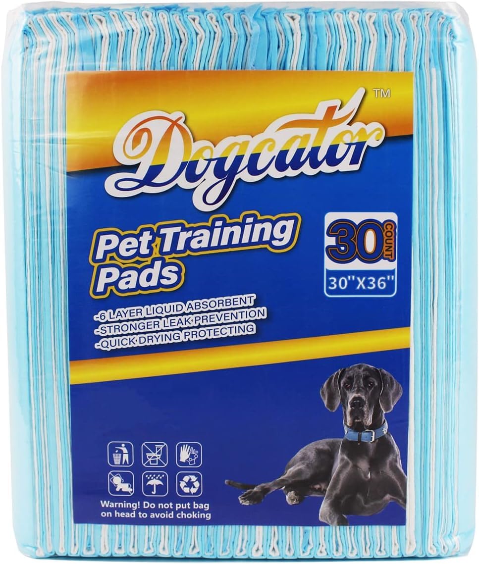 Dog Pee Pads Extra Large 30"x36", 30 Count Super Absorbent Pee Pads for Dogs, Disposable Urine Bed Pads for Doggie, Thicken XXL Puppy Pads, Piddle