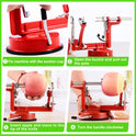 Apple Peeler Corer, Long lasting Chrome Cast Magnesium Alloy Apple Peeler Slicer Corer with Stainless Steel Blades and Powerful Suction Base for
