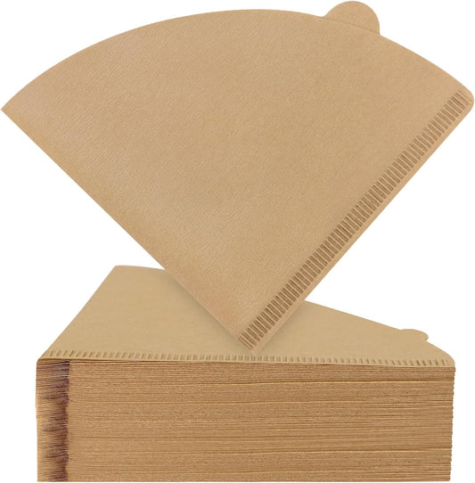 Cone Coffee Filters #2, 200 Count Unbleached Size 02 Coffee Filter, Disposable Natural Paper Filters 2-4 Cup, 02 Cone Filters for Pour Over and Drip