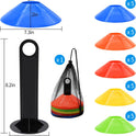 25/50/100pcs Disc Cones, Agility Soccer Cones with Carry Bag and Holder, Soccer Cones for Sports Training, Football, Soccer, Basketball, Coaching