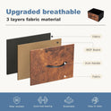 DUMOS Dresser for Bedroom, Storage Organizer with 9 Drawers, Chest of Drawers with Fabric Bins, Sturdy Metal Frame, Wood Tabletop for Guest Room