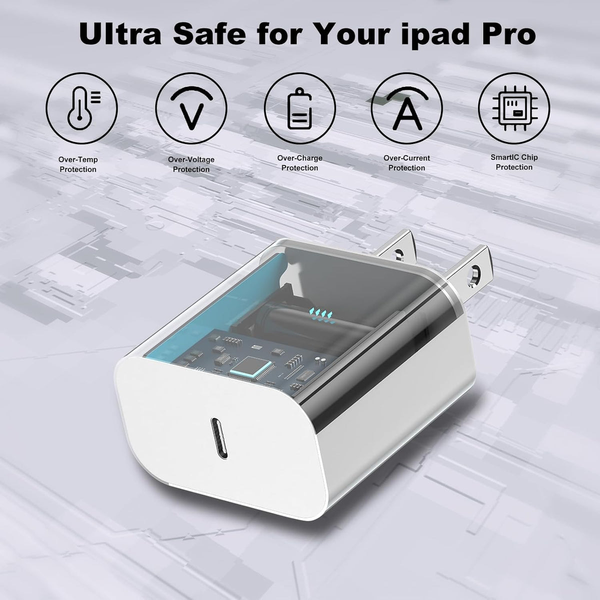 iPhone 17 16 15 Charger Fast Charging,20W Apple iPad USB C Fast Charger,2Pack 6ft USB C Wall Charger Block for iPhone 17/Pro/Pro Max/17 Air/ 16/16