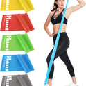 Resistance Bands for Working Out, Physical Therapy Bands, Latex Free Elastic and Exercise Bands Set for Stretching, Suitable for Rehab, Yoga