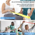 Resistance Bands for Working Out, Physical Therapy Bands, Latex Free Elastic and Exercise Bands Set for Stretching, Suitable for Rehab, Yoga