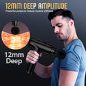 Massage Gun Deep Tissue, Handheld Electric Muscle Massager, High Intensity Percussion Massage Device for Pain Relief with 9 Attachments & 30