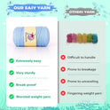 Crochetta Crochet Kit for Beginners, Crochet Starter Kit w Step-by-Step Video Tutorials, Easy Beginner Crochet Kit for Adults & Kids, Women & Men