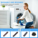 Microfiber Feather Duster 5-in-1 Kit, Dusters for Cleaning, Duster with Extension Pole 100 Inches, Cobweb Duster, Microfiber Dusters for High