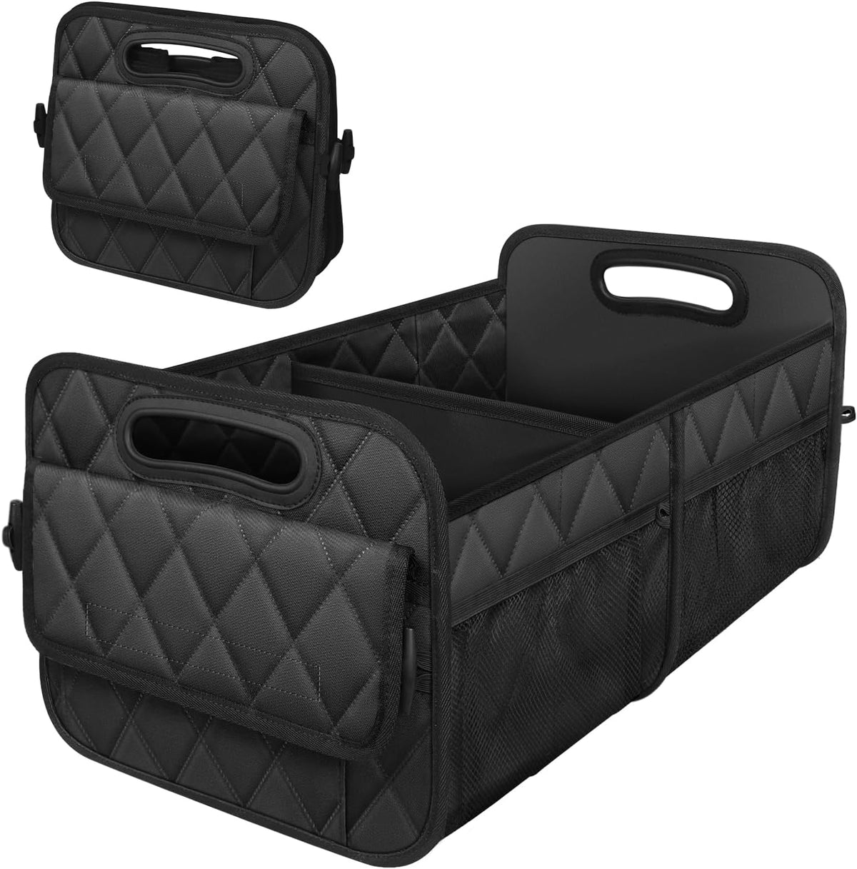 Deosk Car Trunk Organizer for SUV, Car Organizers and Storage with 6 Pocket, Car Accessories for Women/Men 50LWaterproof Polyester Trunk Organizer