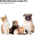 aumuca Cat Brush with Release Button, Cat Brushes for Indoor Cats Shedding, Cat Brush for Long or Short Haired Cats, Cat Grooming Brush Cat Comb for