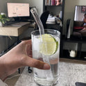 Piteno® 16-Pack Reusable Glass Straws Set, Clear Glass Drinking Straws, 8.5''x10MM, Set of 6 Straight and 6 Bent with 4 Cleaning Brushes, Perfect for