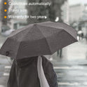 SIEPASA Compact Travel Umbrella - Windproof Auto Open/Close, Small Folding Umbrella for Rain - Lightweight & Durable with Fiberglass Frame