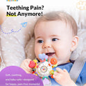 Baby Montessori Rattle & Teething Toys - Safe, Multi-Functional BPA-Free Silicone Sensory Learning Teether Baby Toys for Infant 0-12 Months Teething