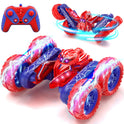 Spider Remote Control Cars for Boys 4-7, 360° Spinning RC Stunt Car with 2 Batteries Cool Lights Toys Birthday Gift for Boys 4 5 6 7 8 9 10 11 12