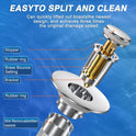 Sink Stopper Hair Catcher,(2PCS) Pop-up Sink Drain Strainer with Removable Stainless Steel Strainer Basket Hair Catcher, Bathroom Sink Strainer for