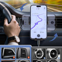 Wireless Car Charger, MOKPR Auto-Clamping Car Mount 15W/10W/7.5W Fast Charging Air Vent Car Phone Mount Compatible with iPhone 15/14/13/13 Pro/12 Pro