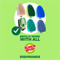 Scotch-Brite Non-Scratch Dishwand, Scrubber for Cleaning Kitchen, Bathroom, and Household, Non-Scratch Dish Scrubber Safe for Non-Stick Cookware, 1