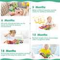 beiens Baby Books Toys, Touch and Feel Crinkle Cloth Book for Infant Baby 0-3-6-12-18 Months, Early Development Interactive Stroller Soft Toys