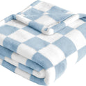 Yurhap Checkered Baby Blanket Fleece Baby Blankets for Boys, Ultra Soft Cozy Fluffy Infant Toddler Newborn Receiving Blankets for Crib Stroller