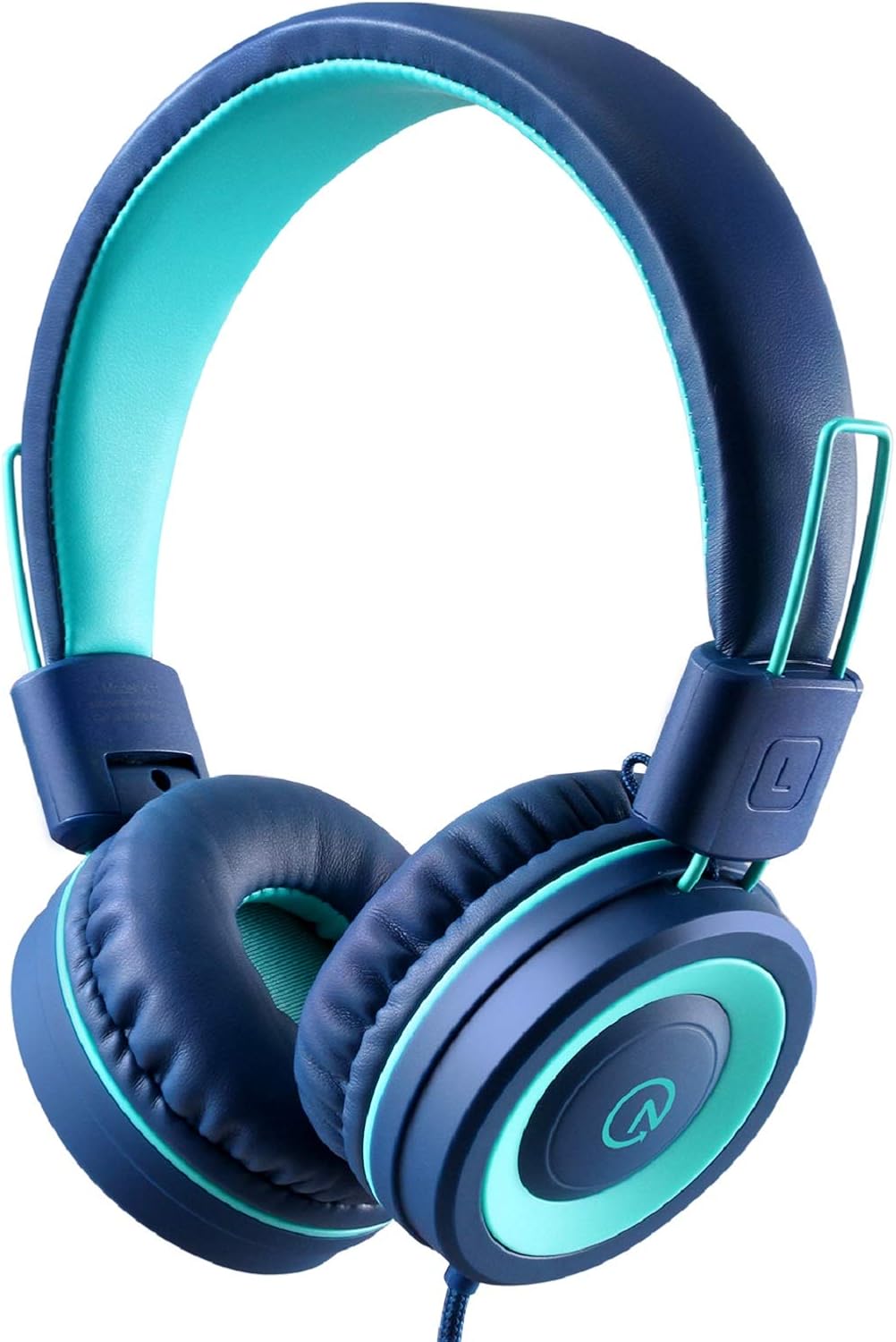 Kids Headphones - noot products K11 Foldable Stereo Tangle-Free 3.5mm Jack Wired Cord On-Ear Headset for