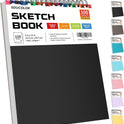 Soucolor Sketch Book, Spiral Bound Acid-Free Sketchbook with 68lb/100gsm for Paper Painting, Drawing, Writing, Artist Sketching Pad for Kids, Adults