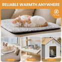 Self Warming Cat Bed Self Heating Cat Dog Mat 24 x 18 inch Extra Warm Thermal Pet Pad for Indoor Outdoor Pets with Removable Cover Non-Slip Bottom