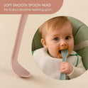 6-Piece Silicone Baby Feeding Spoons, First Stage Infant Spoons, Soft-Tip Easy on Gums I Baby Training Spoon | Infant Utensils Feeding Supplies