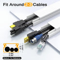 Delamu Cord Hider, 157in Wire Covers for Cords on Wall, Premium Cable Hider Cord Covers for Wires, Cable Management Wire Hiders for TV, Cable Raceway