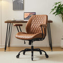 YFO Home Office Desk Chair Office Rubber Casters Ergonomic Computer Chair with Lumbar Support Adjustable Height Rolling Swivel Executive Task