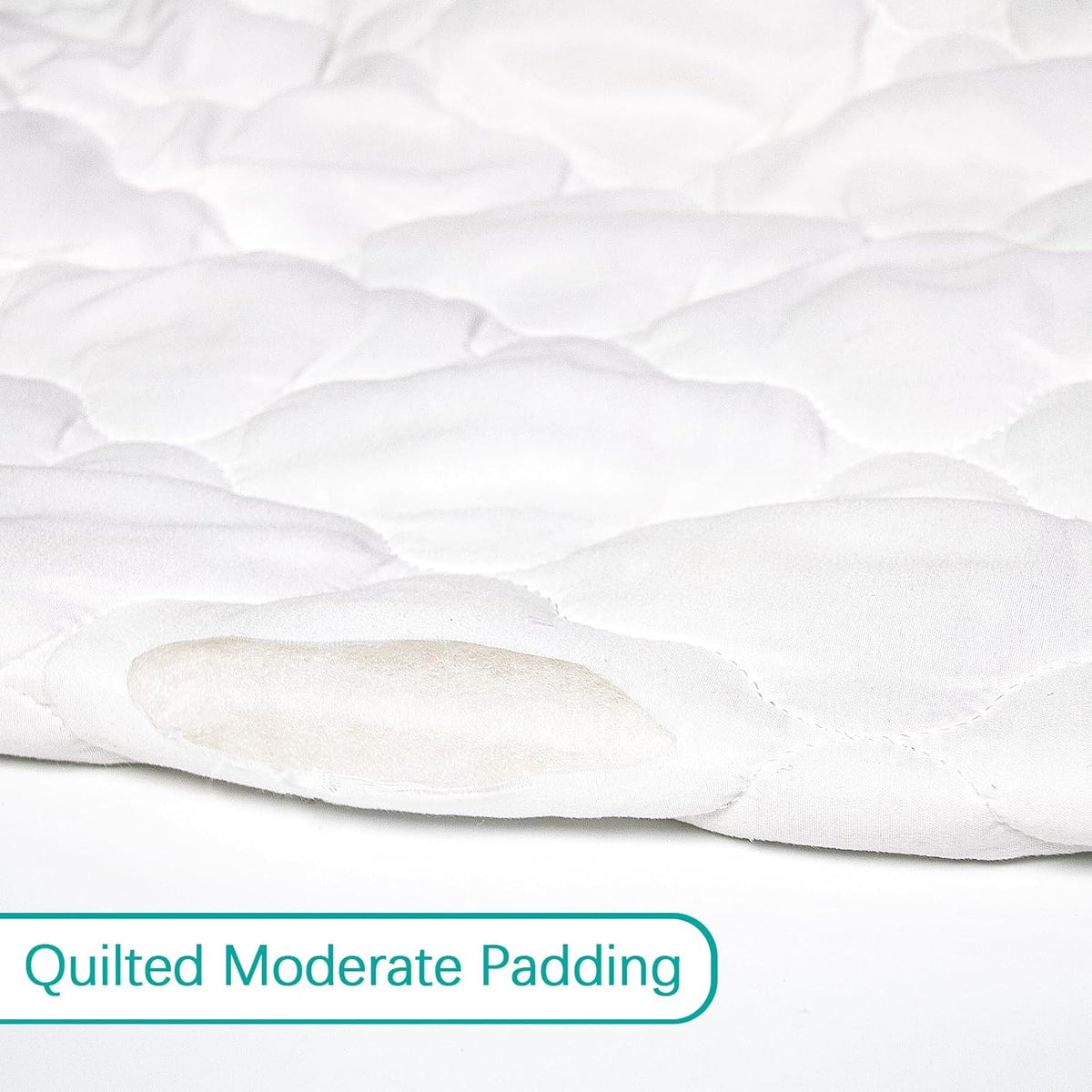 Crib Mattress Protector Sheets Fitted Waterproof Crib Mattress Pad Cover, Noiseless & Machine Wash 100% Absorbent Crib/Toddler Mattress Protector
