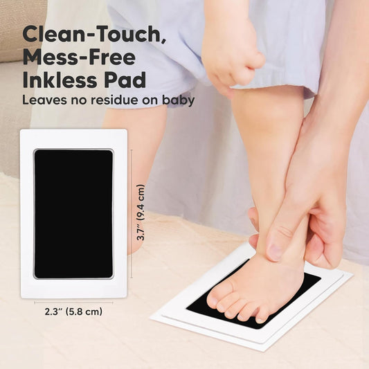 4-Pack Inkless Baby Hand and Footprint Kit - Mess Free Ink Pad for Newborn Keepsake, Dog Nose & Paw Print Kit, Clean Touch Ink Pad for Baby Hand