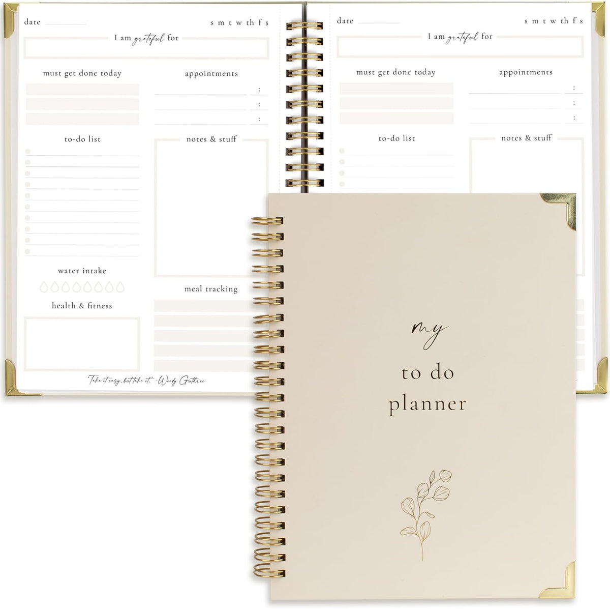Beautiful To Do List Notebook - Aesthetic Daily Planner to Easily Organize Your Tasks And Boost Productivity - Stylish Undated ADHD Planner Gift and