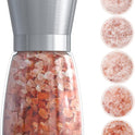 Original Stainless Steel Salt or Pepper Grinder - Top Spice Mill with Ceramic Blades, Brushed Stainless Steel and Adjustable Coarseness By Pepper