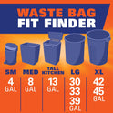 Hefty Ultra Strong 30 Gallon Trash Bags, Large Trash Bags 30 Gallon Size, Multipurpose, Break Resistant Drawstring Closure, Resists Leaks, Punctures