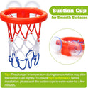 Bath Toys - Bathtub Basketball Hoop for Kids Toddlers - Bath Toys Shower Toys for Kids Ages 4-8,Suction Cup Basketball Hoop & 3 No Hole Balls Set for