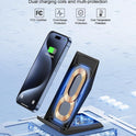 Fast Wireless Charger, NANAMI 15W Qi Certified Wireless Charging Stand Compatible iPhone 16/15/15 Pro/15 Plus/15 Pro Max/14/14 Pro/13/12, for Samsung