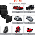 Car Seat Protector 1 Pack Car Seat Cushion Mat Thickest Padding,Waterproof 600D Fabric Car Seat Covers for Non-Slip Backing Mesh Pockets for Baby and