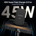 45W Super Fast Charger Type C, [2 Pack] 45 Watt USB-C Charger PD/PPS Wall Charging Block for Samsung Galaxy S25 Ultra/S25+/S25/S24/S23 Ultra/S23+/S22