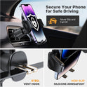 Miracase Phone Holders for Your Car with Metal Hook Clip, Air Vent Cell Phone Stand Car Mount, Universal Automobile Cradle for Garmin GPS Fit iPhone