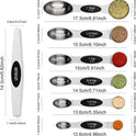 Magnetic Measuring Spoons Set Stainless Steel with Leveler, Stackable Metal Tablespoon Measure Spoon for Baking, Cups and Spoon Set Kitchen Gadgets