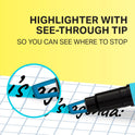 Sharpie Clear View Highlighter Sticks, Chisel Tip, Assorted Fluorescent, 8 Count - School, Home, and Office Use, Teacher Supplies