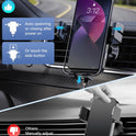 Wireless Car Charger, MOKPR Auto-Clamping Car Mount 15W/10W/7.5W Fast Charging Air Vent Car Phone Mount Compatible with iPhone 15/14/13/13 Pro/12 Pro