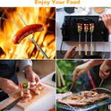 10 Pcs Marshmallow Roasting Sticks for Fire Pit Long 32Inch, Smores Sticks Skewers, Smores Kit for Fire Pit, Premium Telescoping Hot Dog Roasting